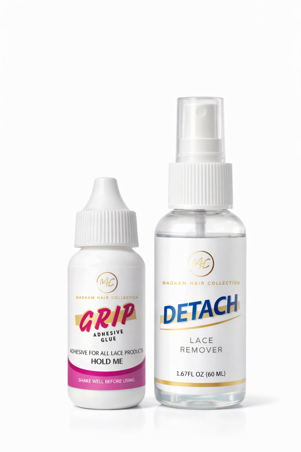 Madaam Lace combo Set Grip Glue/Detach Remover