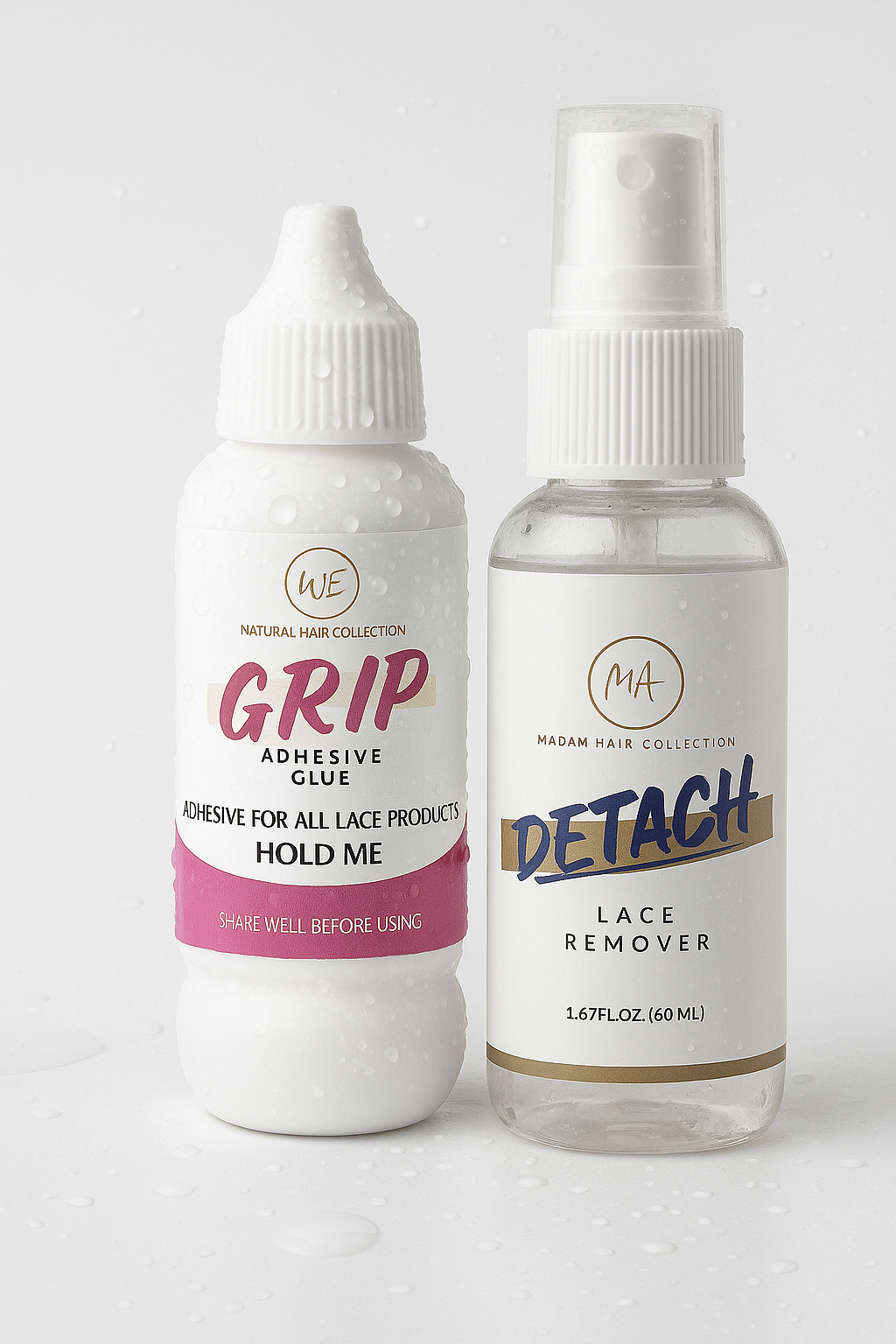 Madaam Lace combo Set Grip Glue/Detach Remover