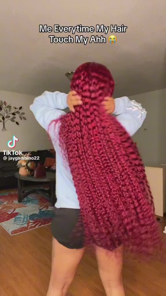 Madaam Vietnamese Raw 99J transparent 13*6 wig